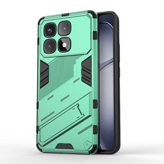 For Redmi K70 Ultra Global Punk Armor 2 in 1 PC + TPU Phone Case with Holder(Green) - Xiaomi Cases by PMC Jewellery | Online Shopping South Africa | PMC Jewellery | Buy Now Pay Later Mobicred