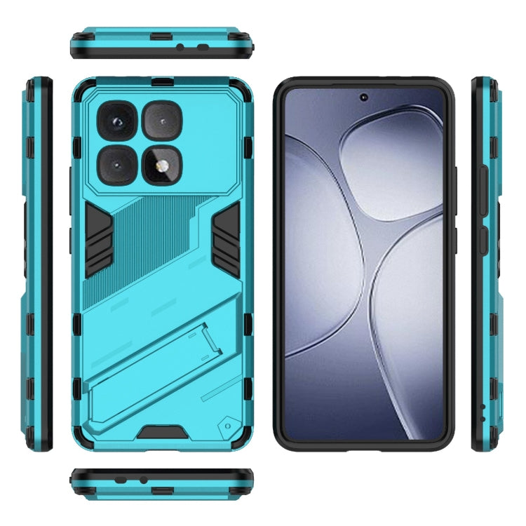 For Redmi K70 Ultra Global Punk Armor 2 in 1 PC + TPU Phone Case with Holder(Blue) - Xiaomi Cases by PMC Jewellery | Online Shopping South Africa | PMC Jewellery | Buy Now Pay Later Mobicred