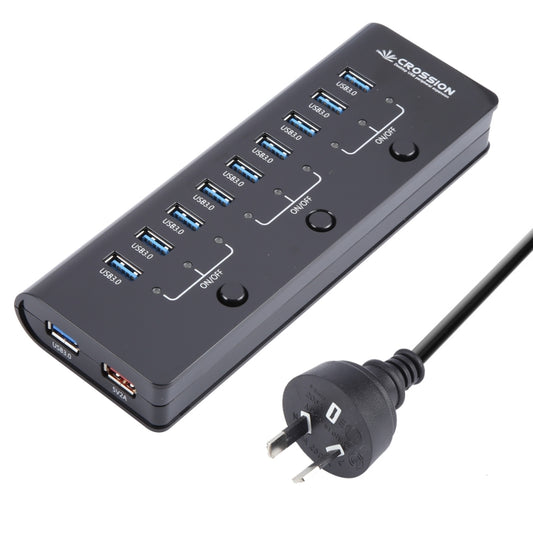 ORICO CRU3-H9C1 10 Port USB3.0 12V 4A HUB Power Adapter, Plug:AU Plug - Power Supply by ORICO | Online Shopping South Africa | PMC Jewellery | Buy Now Pay Later Mobicred