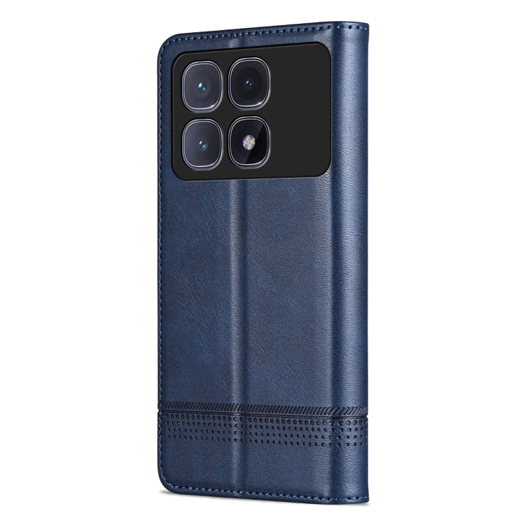 For Redmi K70 Ultra AZNS Magnetic Calf Texture Flip Leather Phone Case(Dark Blue) - Xiaomi Cases by AZNS | Online Shopping South Africa | PMC Jewellery | Buy Now Pay Later Mobicred