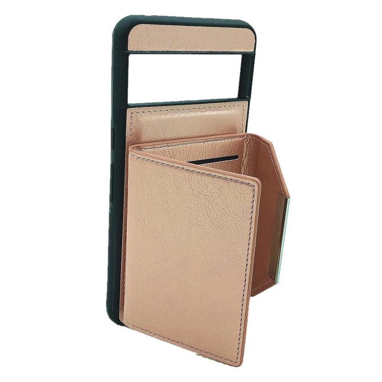 For Google Pixel 9 Pro XL Solid Color Metal Buckle Card Slots Bag Phone Case(Rose Gold) - Google Cases by PMC TechLife | Online Shopping South Africa | PMC TechLife | Buy Now Pay Later Mobicred