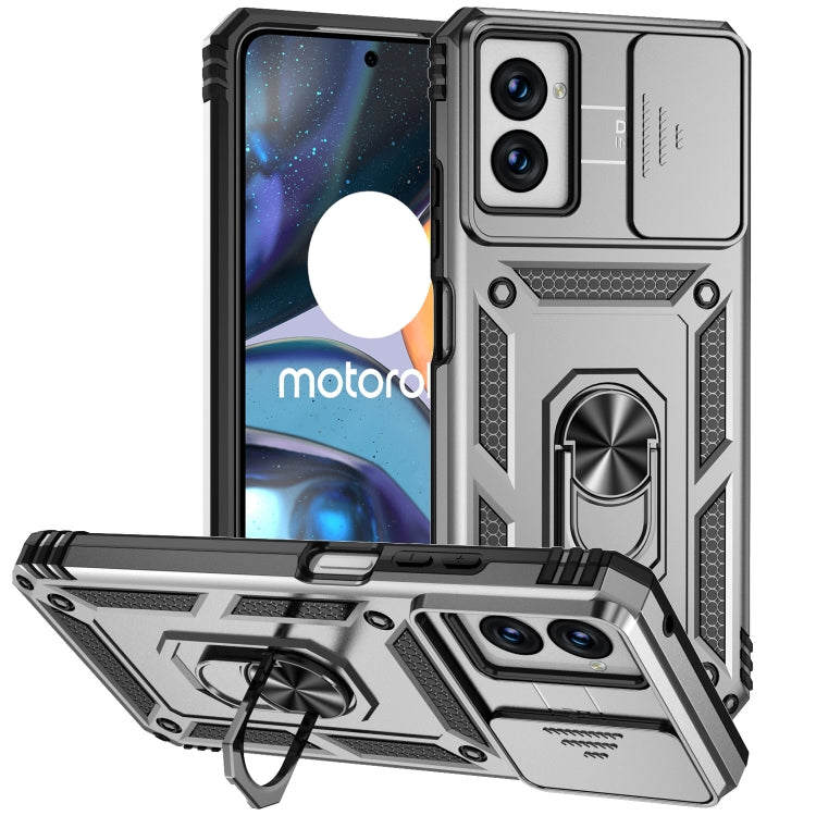 For Motorola Moto G Power 5G 2024 Sliding Camshield Holder Phone Case(Silver) - Motorola Cases by PMC Jewellery | Online Shopping South Africa | PMC Jewellery | Buy Now Pay Later Mobicred