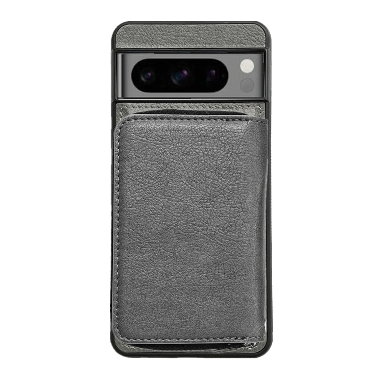 For Google Pixel 7 Solid Color Zipper 11-Card Slots Bag Phone Case with Lanyard(Grey) - Google Cases by PMC TechLife | Online Shopping South Africa | PMC TechLife | Buy Now Pay Later Mobicred