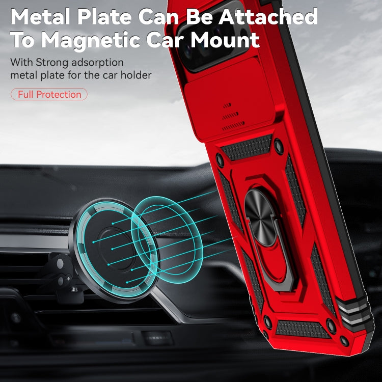 For Google Pixel 9 Pro Sliding Camshield Holder Phone Case(Red) - Google Cases by PMC TechLife | Online Shopping South Africa | PMC TechLife | Buy Now Pay Later Mobicred