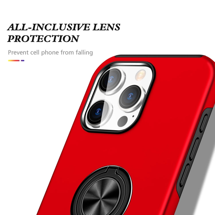 For iPhone 16 Pro Max Magnetic Ring Holder Phone Case(Red) - iPhone 16 Pro Max Cases by PMC Jewellery | Online Shopping South Africa | PMC Jewellery | Buy Now Pay Later Mobicred