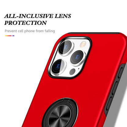 For iPhone 16 Pro Max Magnetic Ring Holder Phone Case(Red) - iPhone 16 Pro Max Cases by PMC Jewellery | Online Shopping South Africa | PMC Jewellery | Buy Now Pay Later Mobicred