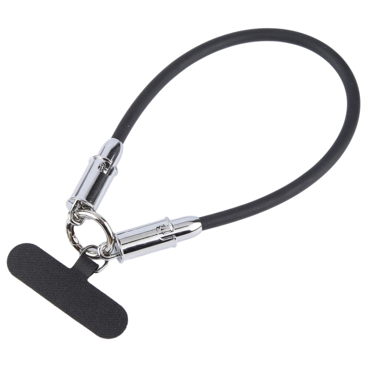 USB-C / Type-C to Type-C Data Cable Phone Anti-lost Short Lanyard, Length: 30cm(Black Silicone) - USB-C & Type-C Cable by PMc TechLife | Online Shopping South Africa | PMc TechLife | Buy Now Pay Later Mobicred