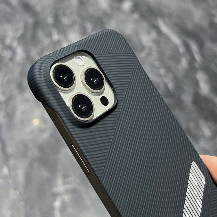 For iPhone 14 Pro Carbon Fiber Frameless Cooling Phone Case(Silver) - iPhone 14 Pro Cases by PMC Jewellery | Online Shopping South Africa | PMC Jewellery | Buy Now Pay Later Mobicred