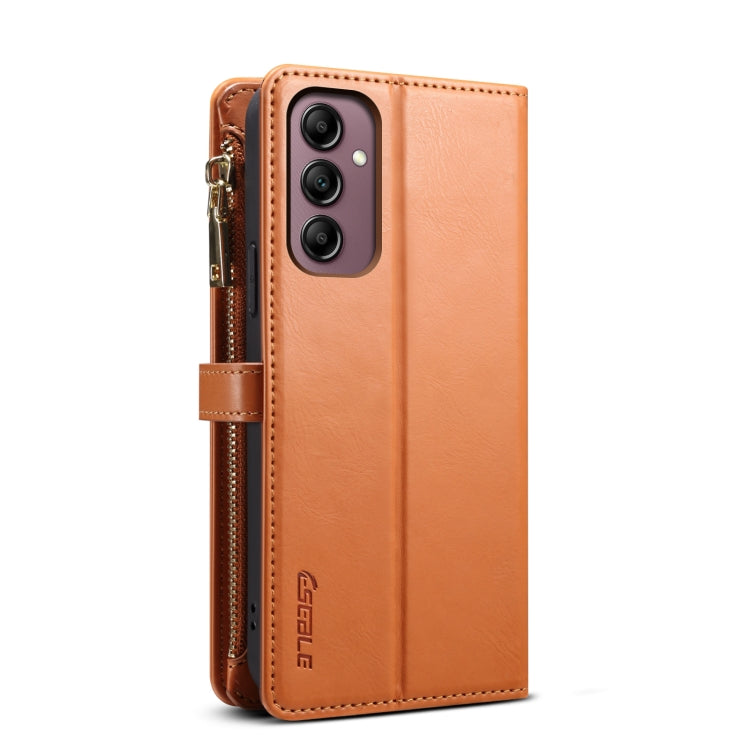 For Samsung Galaxy S25+ 5G ESEBLE Star Series Lanyard Zipper Wallet RFID Leather Case(Brown) - Galaxy S25+ 5G Cases by ESEBLE | Online Shopping South Africa | PMC Jewellery | Buy Now Pay Later Mobicred