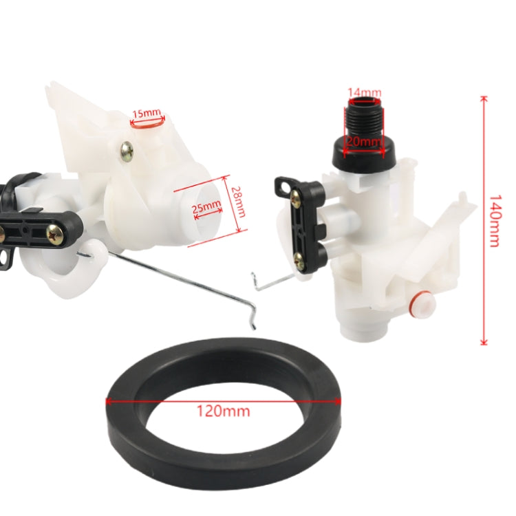 RV Toilet Water Valve Module Assembly 31705(White + Black) - Hand Tool Sets by PMC TechLife | Online Shopping South Africa | PMC TechLife | Buy Now Pay Later Mobicred