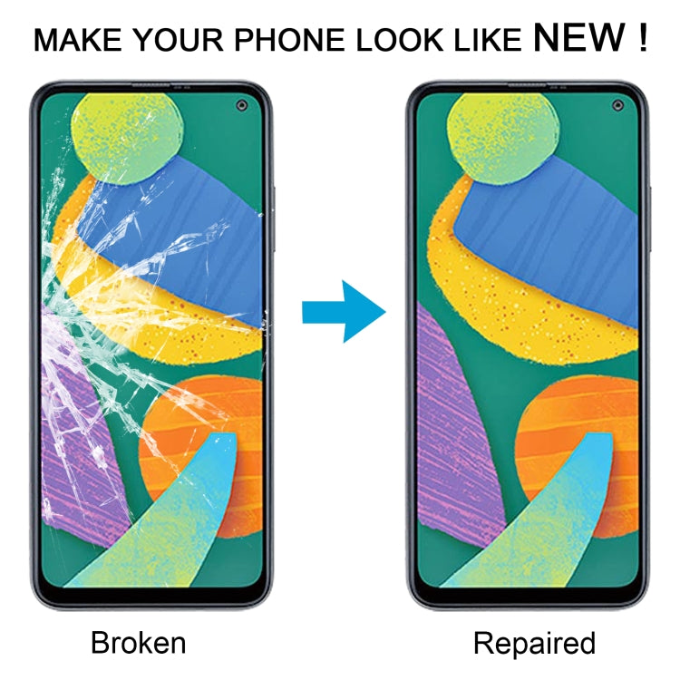 For Samsung Galaxy F52 5G SM-E526B 10pcs Front Screen Outer Glass Lens with OCA Optically Clear Adhesive - Outer Glass Lens by PMC TechLife | Online Shopping South Africa | PMC TechLife | Buy Now Pay Later Mobicred