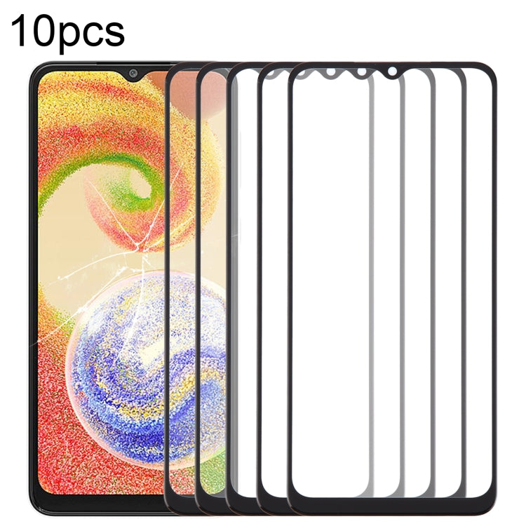 For Samsung Galaxy A04 SM-A045F 10pcs Front Screen Outer Glass Lens with OCA Optically Clear Adhesive - free shipping - PMc TechLife - Order now!