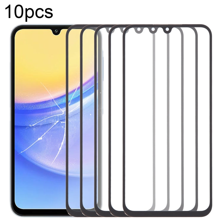 For Samsung Galaxy A15 4G SM-A155F 10pcs Front Screen Outer Glass Lens with OCA Optically Clear Adhesive - free shipping - PMc TechLife - Order now!