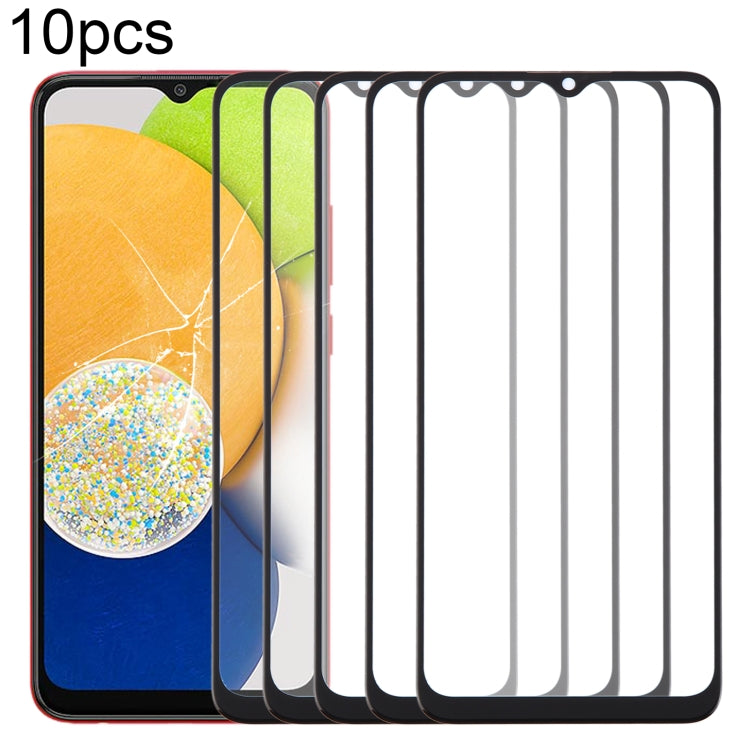 For Samsung Galaxy A03 SM-A035F 10pcs Front Screen Outer Glass Lens with OCA Optically Clear Adhesive - free shipping - PMc TechLife - Order now!