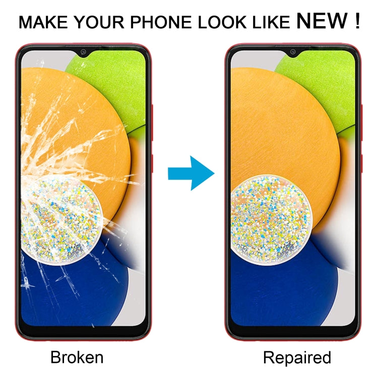 For Samsung Galaxy A03 SM-A035F 10pcs Front Screen Outer Glass Lens with OCA Optically Clear Adhesive - free shipping - PMc TechLife - Order now!