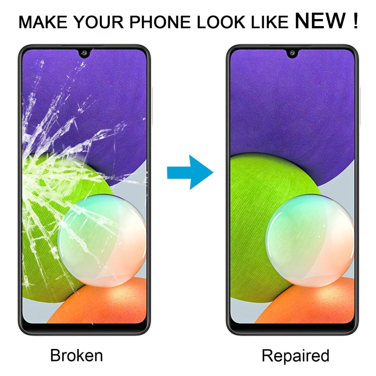 For Samsung Galaxy A22 4G SM-A225F 10pcs Front Screen Outer Glass Lens with OCA Optically Clear Adhesive - free shipping - PMc TechLife - Order now!