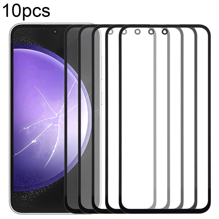 For Samsung Galaxy S23 FE SM-S711B 10pcs Front Screen Outer Glass Lens with OCA Optically Clear Adhesive - free shipping - PMc TechLife - Order now!