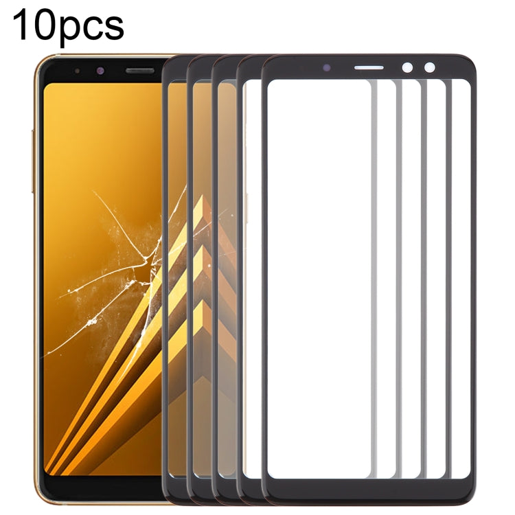 For Samsung Galaxy A8 2018 SM-A530F 10pcs Front Screen Outer Glass Lens with OCA Optically Clear Adhesive - Outer Glass Lens by PMC Jewellery | Online Shopping South Africa | PMC Jewellery | Buy Now Pay Later Mobicred