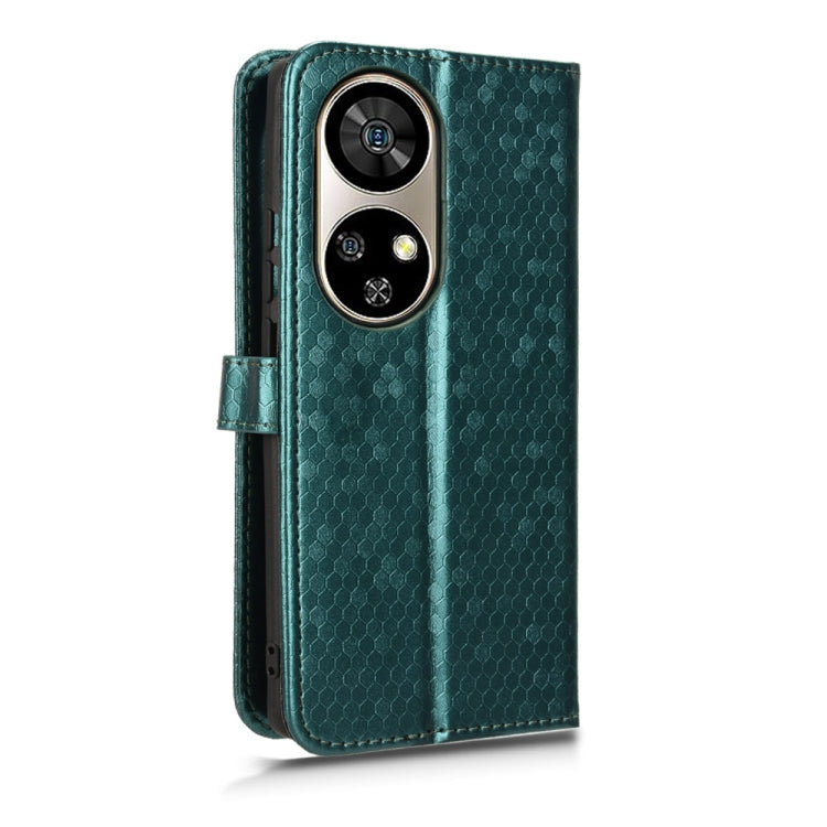 For Ulefone Note 17 Pro Honeycomb Dot Texture Leather Phone Case(Green) - Ulefone Cases by PMC Jewellery | Online Shopping South Africa | PMC Jewellery | Buy Now Pay Later Mobicred
