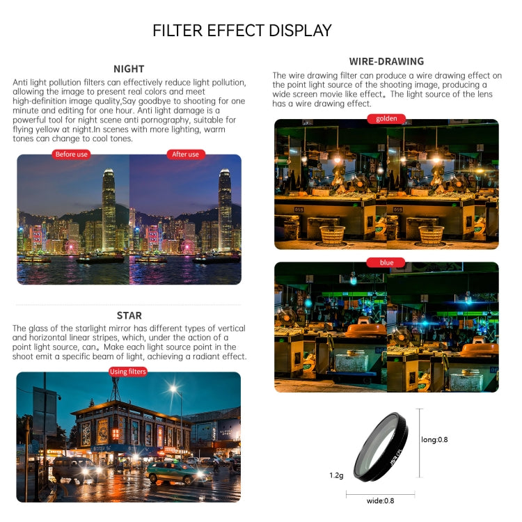 For Insta360 GO 3S JUNESTAR Camera Lens Filter, Filter:3 in 1 UV - free shipping - PMC TechLife - Order now!