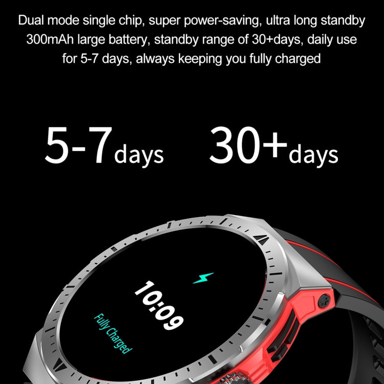 LEMFO HK52 1.43 inch BT5.3 IP68 Sport Smart Watch, Support Bluetooth Call / Message Notification / Heart Rate / Blood Pressure Health Monitor(Red) - Smart Watches by LEMFO | Online Shopping South Africa | PMC Jewellery | Buy Now Pay Later Mobicred