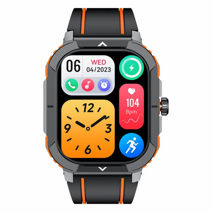 LEMFO HK56 2.06 inch BT5.3 IP68 Sport Smart Watch, Support Bluetooth Call / Message Notification / Heart Rate / Blood Pressure Health Monitor(Orange) - Smart Watches by LEMFO | Online Shopping South Africa | PMC Jewellery | Buy Now Pay Later Mobicred