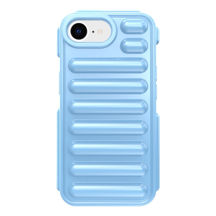 For iPhone 16e Capsule Series Candy Color TPU Phone Case(Blue) - iPhone 16e Cases by PMC TechLife | Online Shopping South Africa | PMC TechLife | Buy Now Pay Later Mobicred