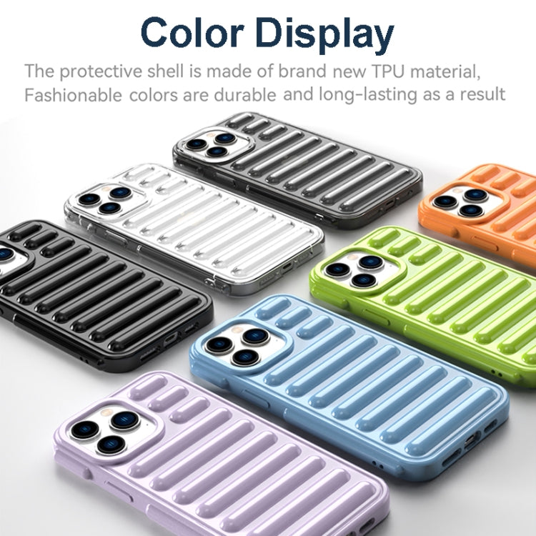For iPhone 16e Capsule Series Candy Color TPU Phone Case(Transparent Grey) - iPhone 16e Cases by PMC TechLife | Online Shopping South Africa | PMC TechLife | Buy Now Pay Later Mobicred