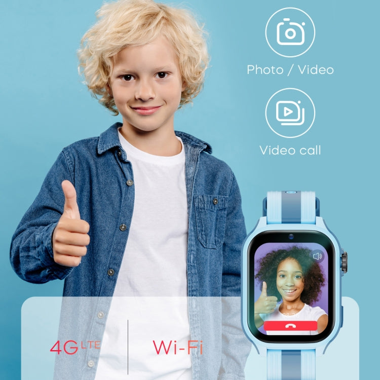 LEMFO K36 1.83 inch IPX7 Children Sport Smart Watch, Support Video Call / Message Notification / GPS / WiFi(Blue) - Smart Watches by LEMFO | Online Shopping South Africa | PMC Jewellery | Buy Now Pay Later Mobicred