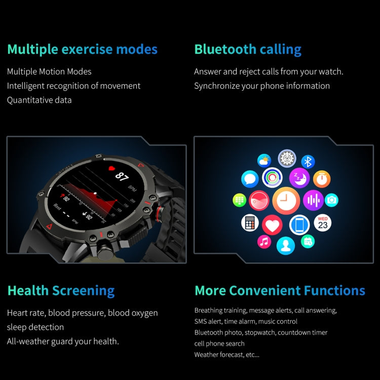 LEMFO TF10 Pro 1.53 inch BT5.2 IP67 Sport Smart Watch, Support Bluetooth Call / Sleep / Blood Oxygen / Heart Rate / Long Sitting Health Monitor(Black) - Smart Watches by LEMFO | Online Shopping South Africa | PMC Jewellery | Buy Now Pay Later Mobicred
