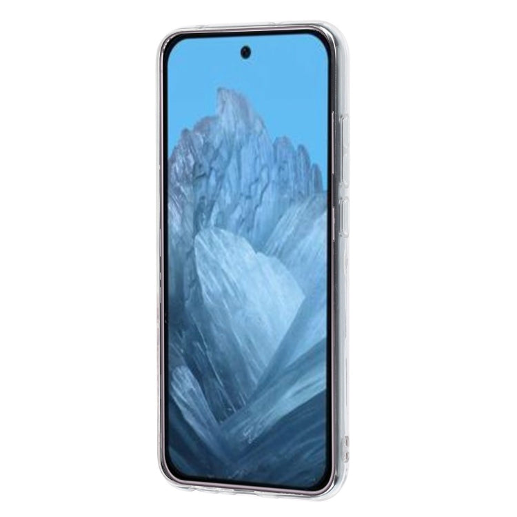 For Google Pixel 9 Pro Colored Drawing Pattern Transparent TPU Phone Case(Bear) - Google Cases by PMC TechLife | Online Shopping South Africa | PMC TechLife | Buy Now Pay Later Mobicred