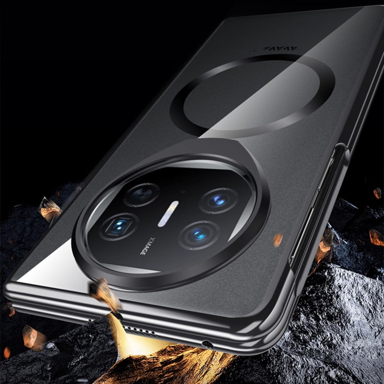 For Huawei Mate X5 Integrated MagSafe Metal Lens Holder PC Electroplating Phone Case(Gold) - Huawei Cases by PMC TechLife | Online Shopping South Africa | PMC TechLife | Buy Now Pay Later Mobicred