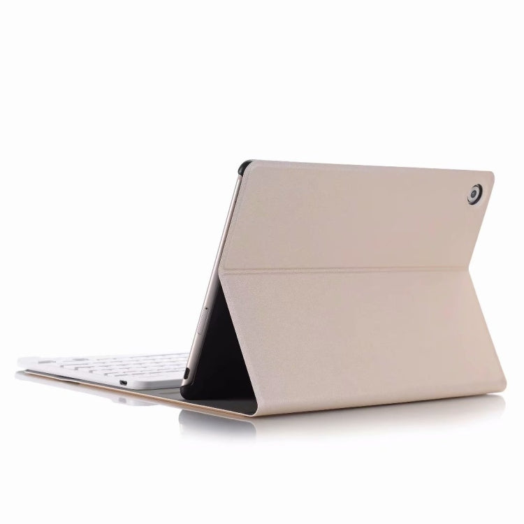 For Huawei MatePad T8 Ultra-thin Detachable Bluetooth Keyboard Leather Tablet Case with Stand & Sleep Function & Backlight(Gold) - Huawei Keyboard by PMC TechLife | Online Shopping South Africa | PMC TechLife
