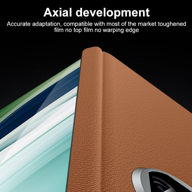 For Huawei Mate X5 SULADA Frameless Top Layer Cowhide Leather + PC Phone Case(Blue) - free shipping - PMC Jewellery - Order now!
