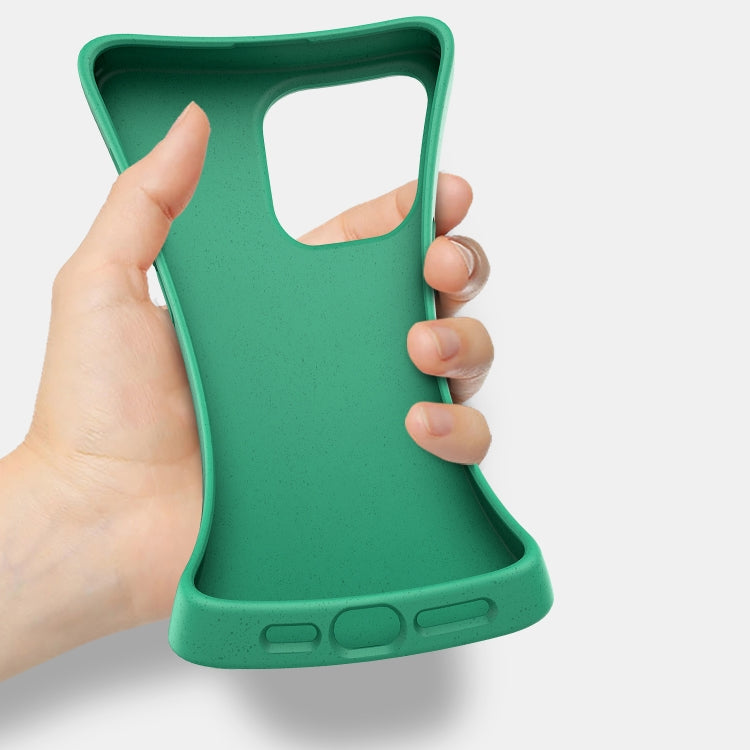 For iPhone 16 Plus Wheat Straw TPU Phone Case(Green) - iPhone 16 Plus Cases by PMC TechLife | Online Shopping South Africa | PMC TechLife | Buy Now Pay Later Mobicred