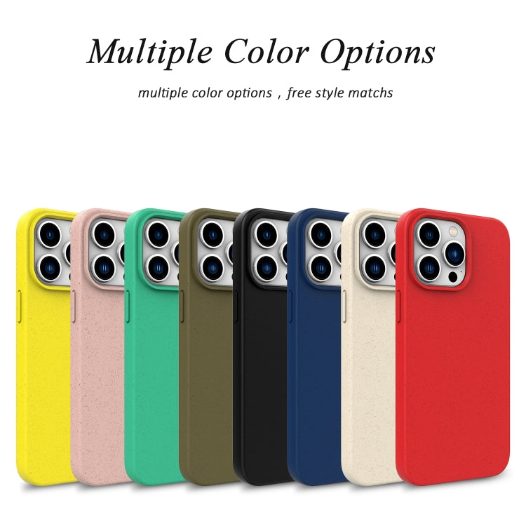 For iPhone 16 Pro Max Wheat Straw TPU Phone Case(Pink) - iPhone 16 Pro Max Cases by PMC TechLife | Online Shopping South Africa | PMC TechLife | Buy Now Pay Later Mobicred