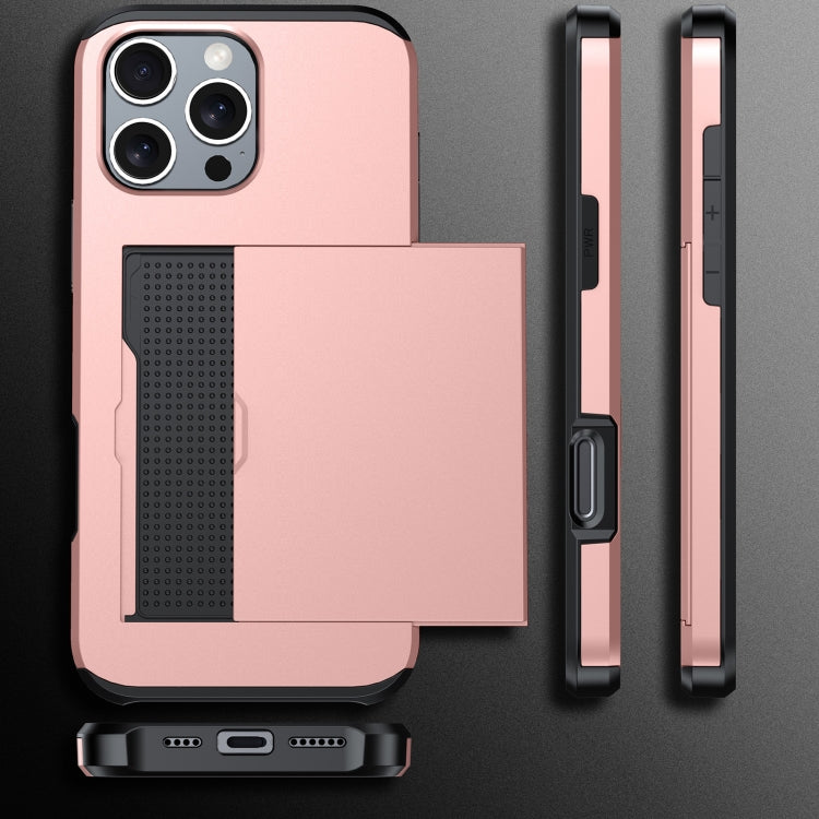 For iPhone 16 Shockproof Armor Phone Case with Card Slot(Silver) - iPhone 16 Cases by PMC TechLife | Online Shopping South Africa | PMC TechLife | Buy Now Pay Later Mobicred