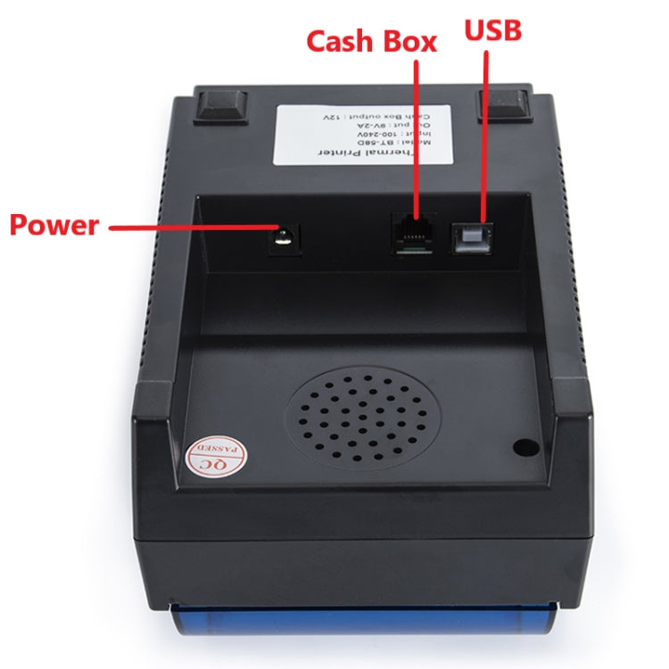 BT-58D 58mm USB+Bluetooth Thermal Receipt Printer(EU Plug) - Printer by PMC Jewellery | Online Shopping South Africa | PMC Jewellery | Buy Now Pay Later Mobicred