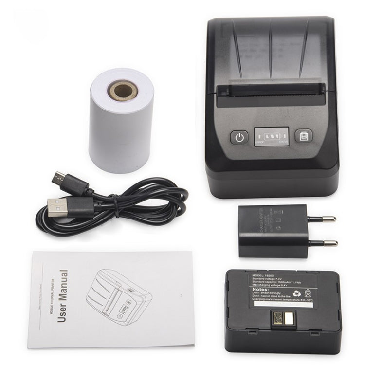 BT-581 58mm USB-C/Type-C + Bluetooth Portable Thermal Printer(EU Plug) - Printer by PMC TechLife | Online Shopping South Africa | PMC TechLife | Buy Now Pay Later Mobicred