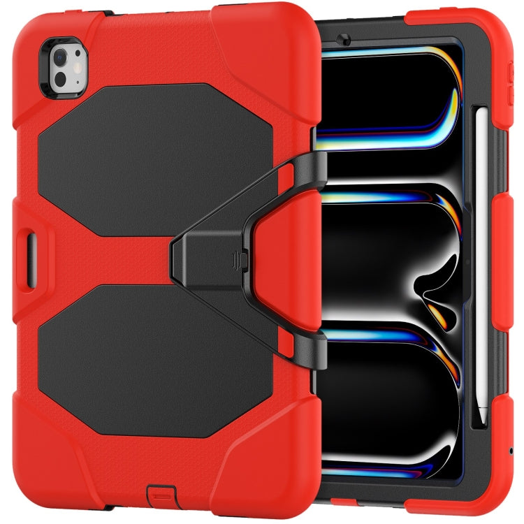 For iPad Pro 11 2024 Colorful Silicone Heavy Duty Hybrid PC Tablet Case(Red) - iPad Pro 11 2024 Cases by PMC TechLife | Online Shopping South Africa | PMC TechLife | Buy Now Pay Later Mobicred