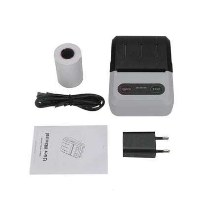 BT-583 58mm USB-C/Type-C + Bluetooth Portable Thermal Printer, Specification:EU Plug(Black White) - Printer by PMC Jewellery | Online Shopping South Africa | PMC Jewellery | Buy Now Pay Later Mobicred