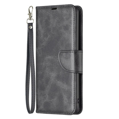 For Samsung Galaxy S25 5G Lambskin Texture Pure Color Flip Leather Phone Case(Black) - Galaxy S25 5G Cases by PMC Jewellery | Online Shopping South Africa | PMC Jewellery | Buy Now Pay Later Mobicred