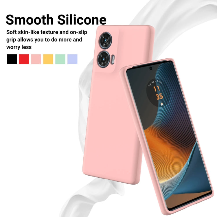 For Motorola Edge 50 Fusion Solid Color Liquid Silicone Dropproof Full Coverage Phone Case(Pink) - free shipping - PMC TechLife - Order now!