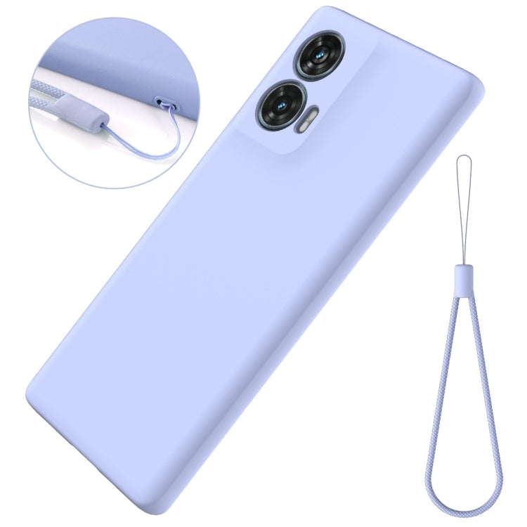 For Motorola Edge 50 Fusion Solid Color Liquid Silicone Dropproof Full Coverage Phone Case(Purple) - free shipping - PMC TechLife - Order now!