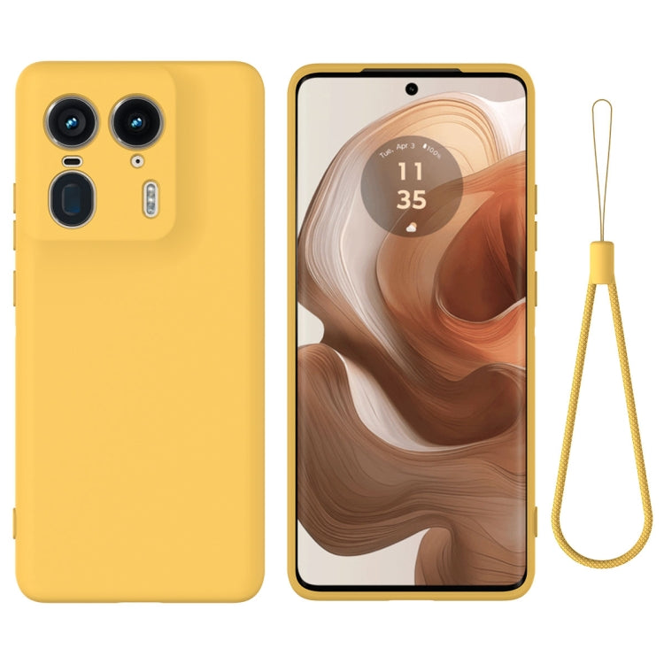 For Motorola Moto X50 Ultra Solid Color Liquid Silicone Dropproof Full Coverage Phone Case(Yellow) - free shipping - PMC TechLife - Order now!