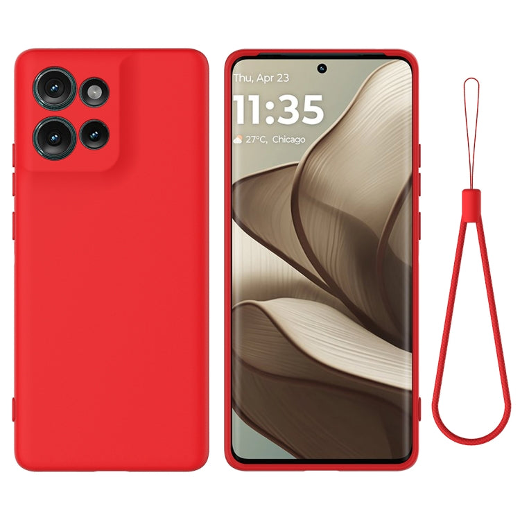 For Motorola Edge 50 Solid Color Liquid Silicone Dropproof Full Coverage Phone Case(Red) - free shipping - PMC TechLife - Order now!