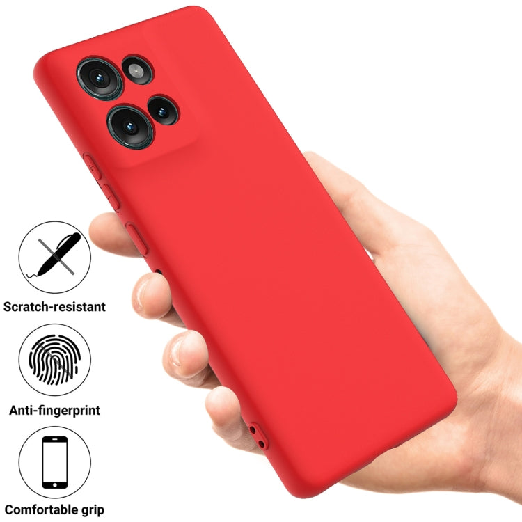 For Motorola Edge 50 Solid Color Liquid Silicone Dropproof Full Coverage Phone Case(Red) - free shipping - PMC TechLife - Order now!