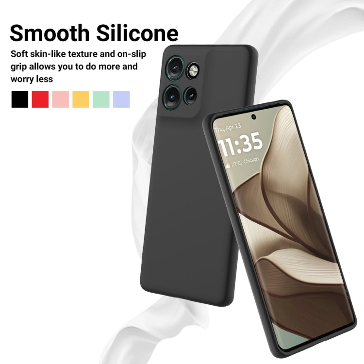 For Motorola Edge 50 Neo / Moto S50 Solid Color Liquid Silicone Dropproof Full Coverage Phone Case(Black) - free shipping - PMC TechLife - Order now!
