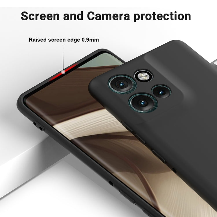 For Motorola Edge 50 Neo / Moto S50 Solid Color Liquid Silicone Dropproof Full Coverage Phone Case(Black) - free shipping - PMC TechLife - Order now!