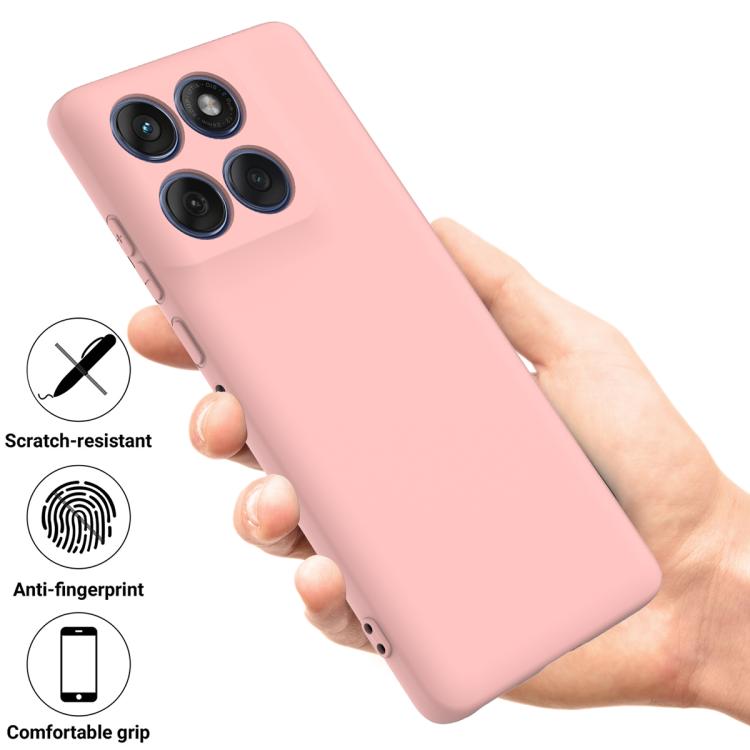 For Motorola Edge 60 Fusion / Edge 60 Solid Color Liquid Silicone Dropproof Full Coverage Phone Case(Pink) - free shipping - PMC TechLife - Order now!